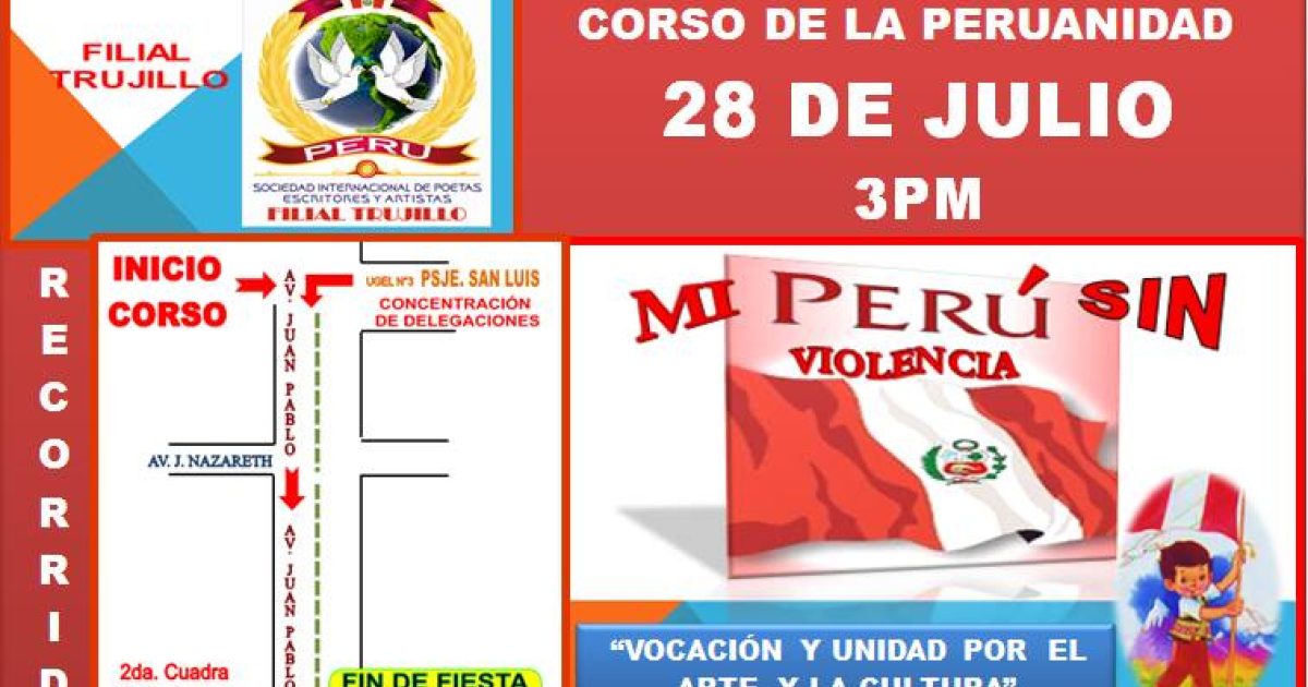 Trujillo Celebra El De Julio Con El Corso De La Peruanidad Mi Per